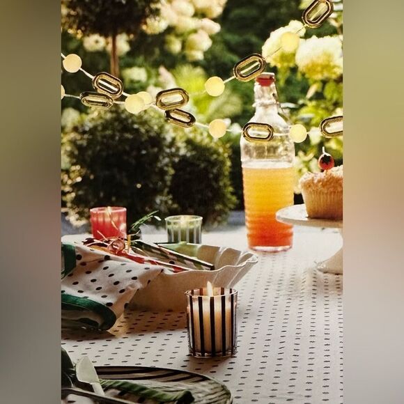 kate spade x Target Indoor Outdoor White Gold Tone String Lights - Picture 2 of 12